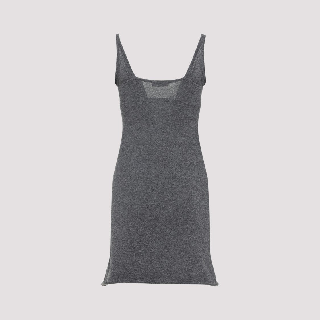Miu Miu Cashmere Mini Dress With Scoop Neckline