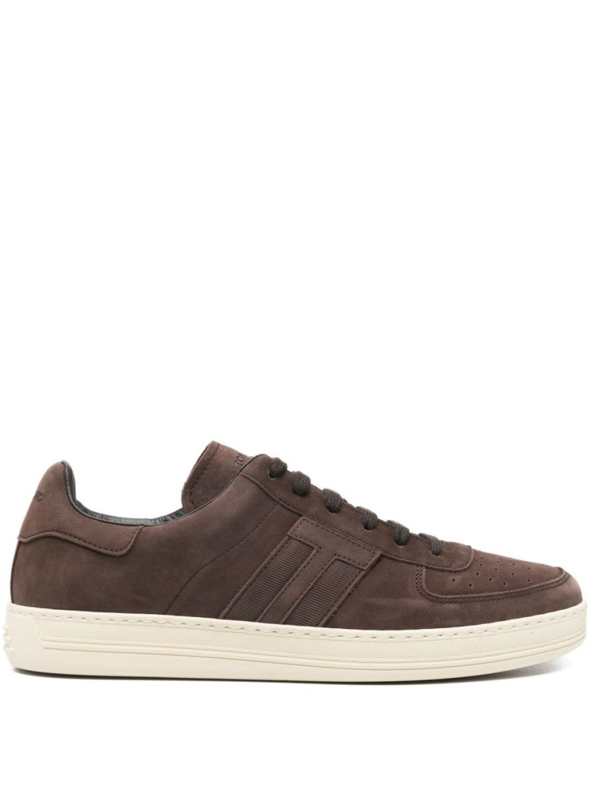 Tom Ford Low-Top Sneakers With Dark Brown Upper