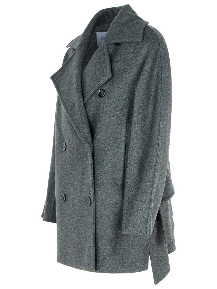 Max Mara Asturie1234' Grey Cashmere Blend Coat