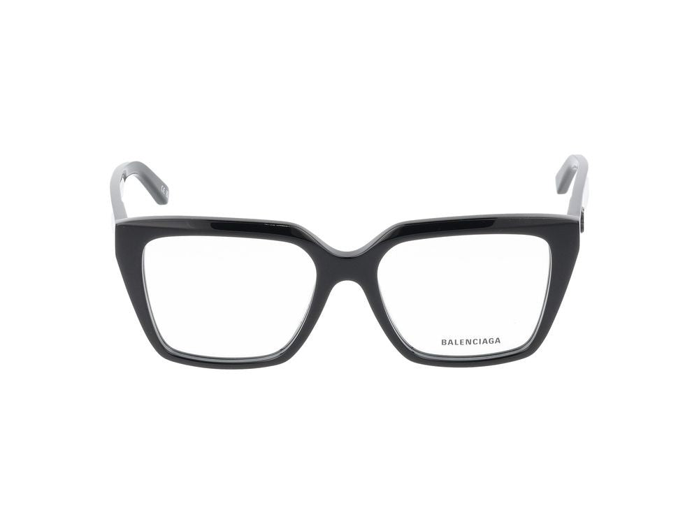 Balenciaga Eyeglasses Bb0130o 001 Black Black Transparent 53/17/145