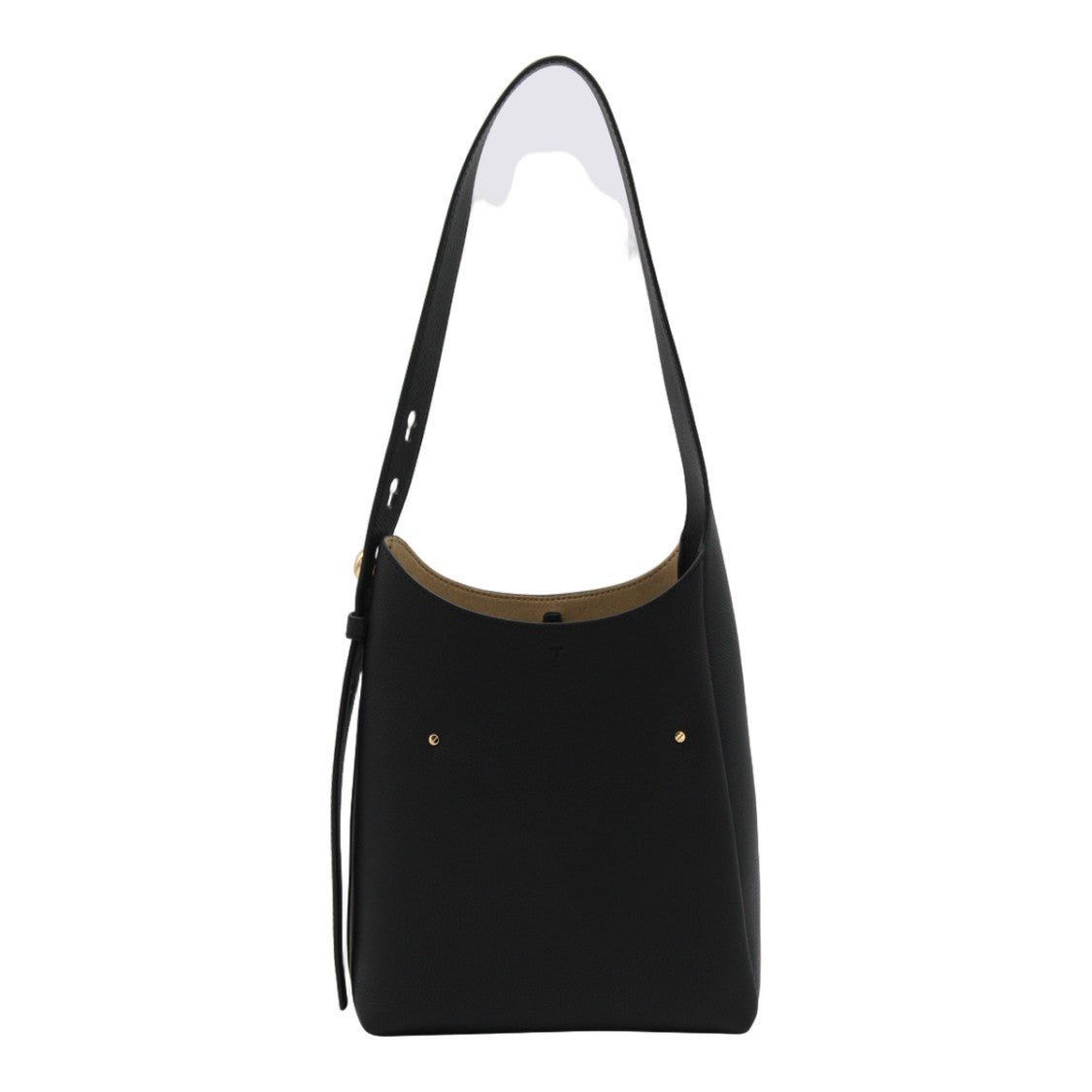 Tory Burch Black Shoulder Bag With  And Gold-Tone Accents
