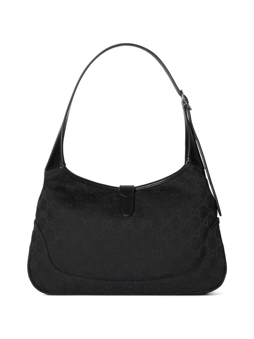Gucci Monogram Structured Leather Shoulder Bag