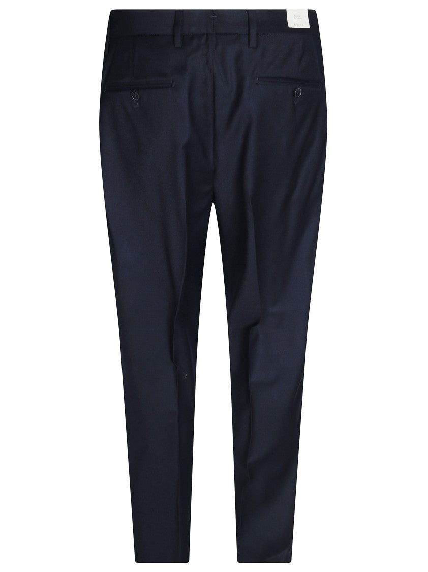 Briglia Flannel Straight-Leg Tailored Formal Pants