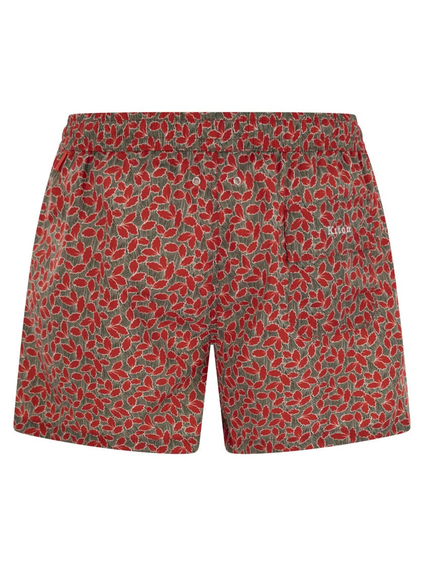 Kiton Patterned Beach Boxers