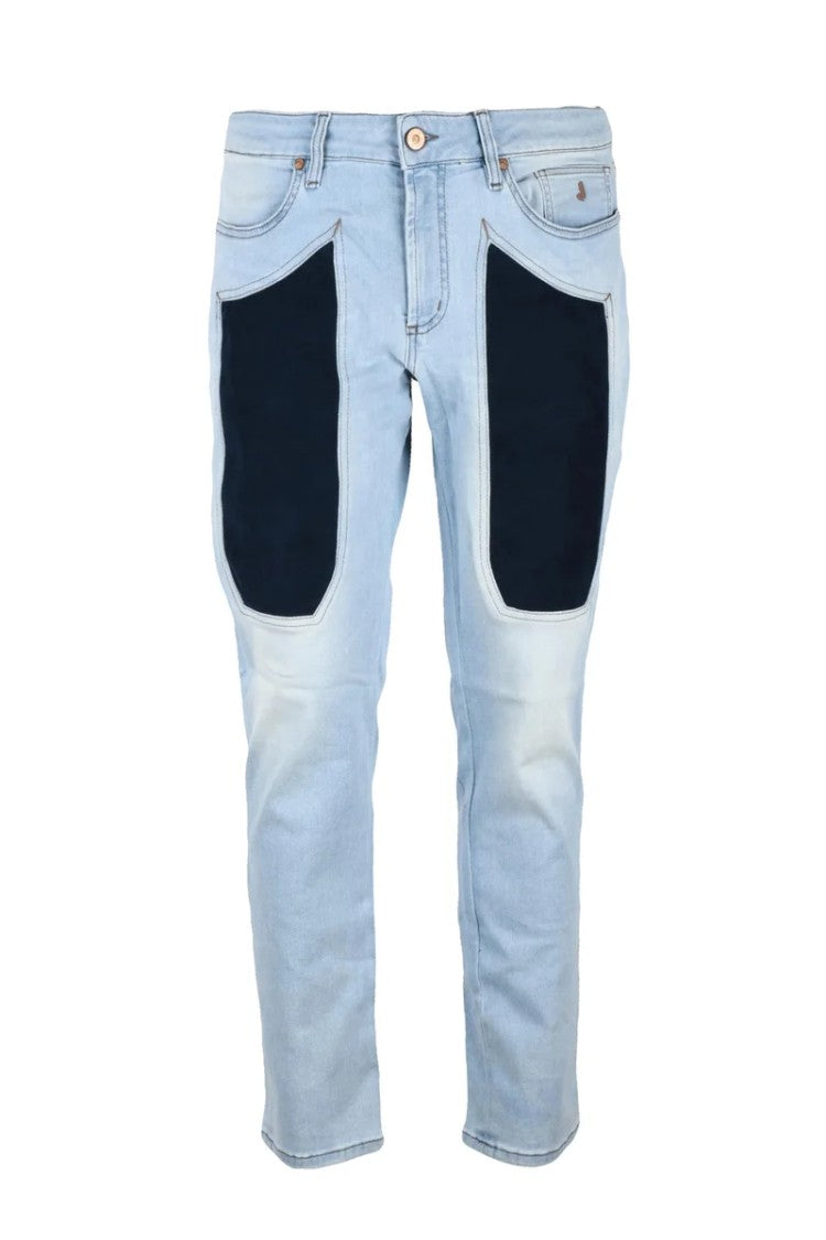 Jeckerson Cotton Stretch Jeans - Blue/Light Blue