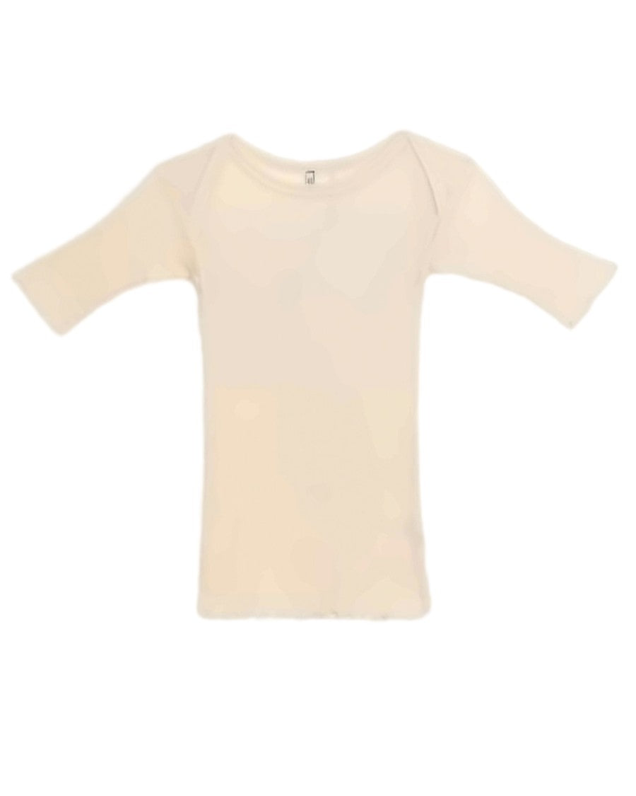 Baserange Lightweight Short-Sleeved Top With Scalloped Edges
