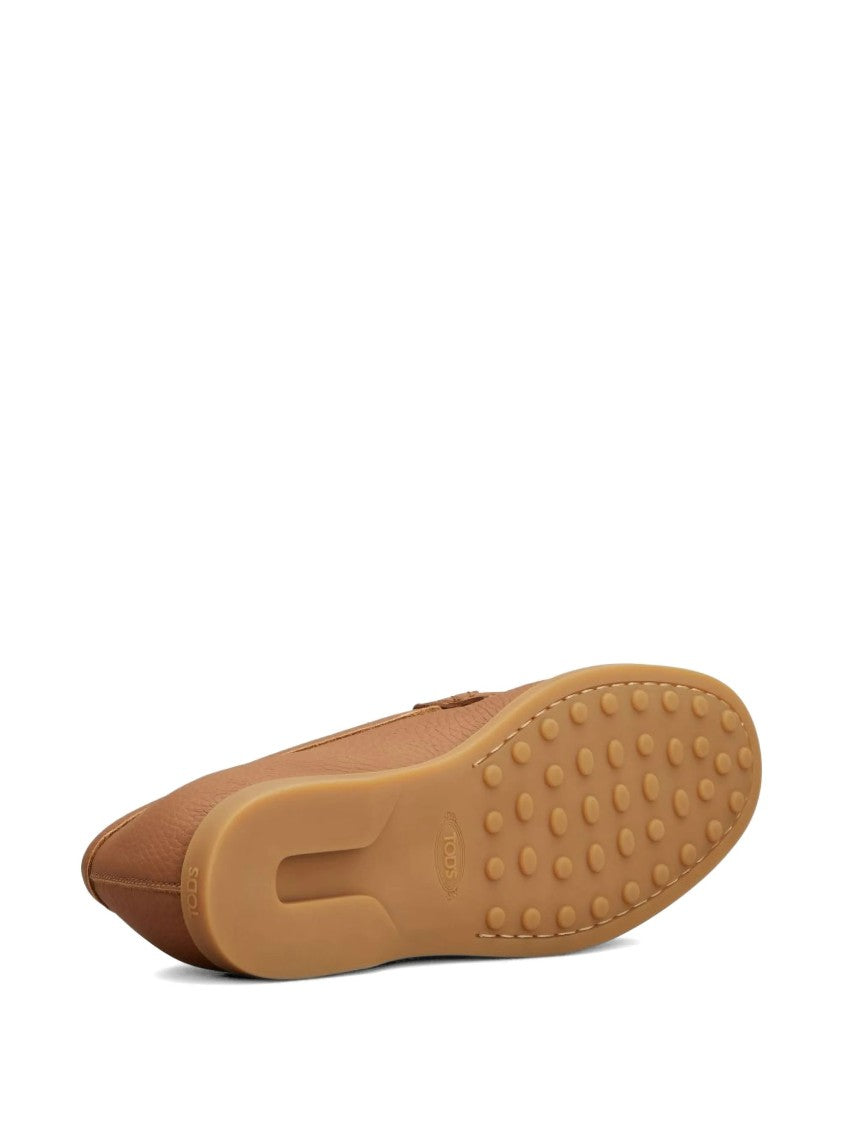 Tod's Calzature Textured Leather Bit Detail Loafers