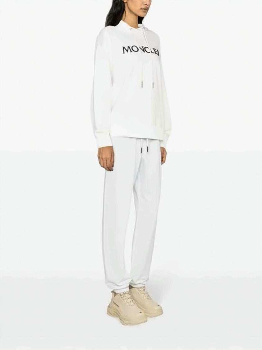 Moncler Embroidered Logo Cotton Sweatshirt With Hood And Relaxed Fit
