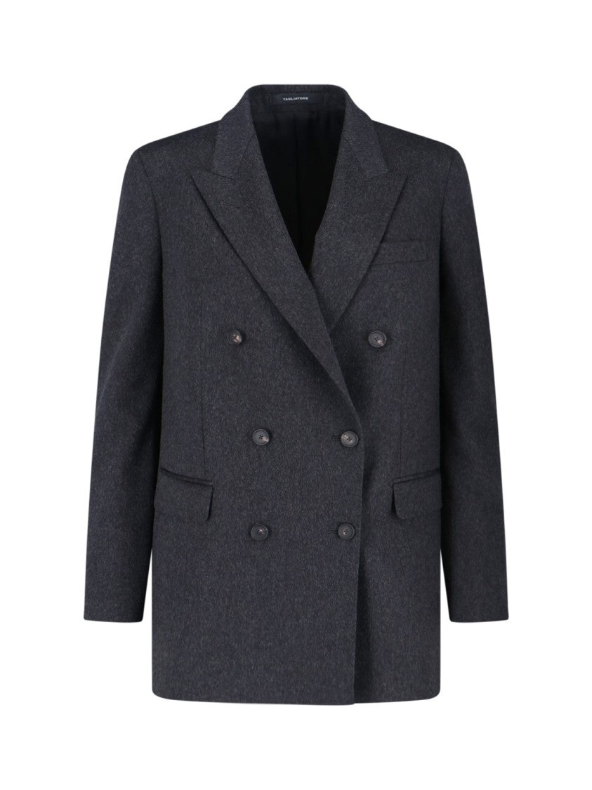 Tagliatore Tailored Minimalist Jacket With Classic Lapels