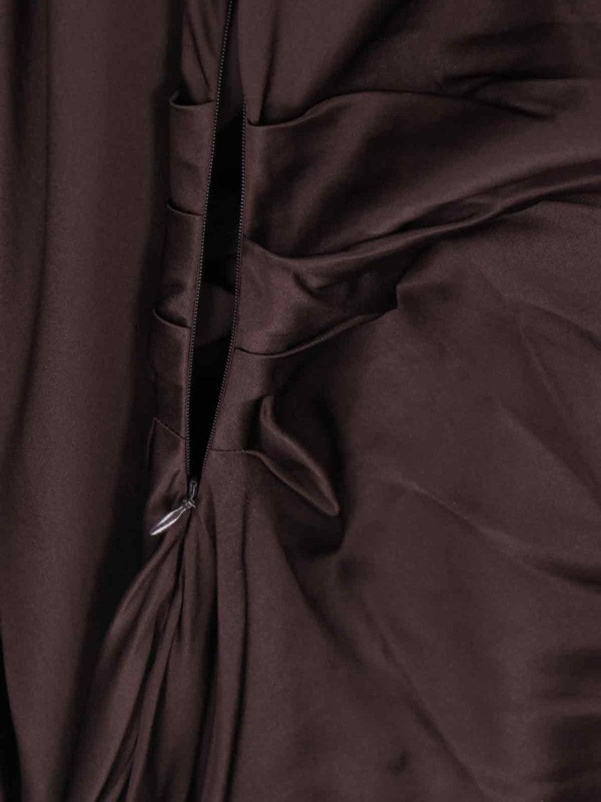 Staud Phare Midi Dress – Brown