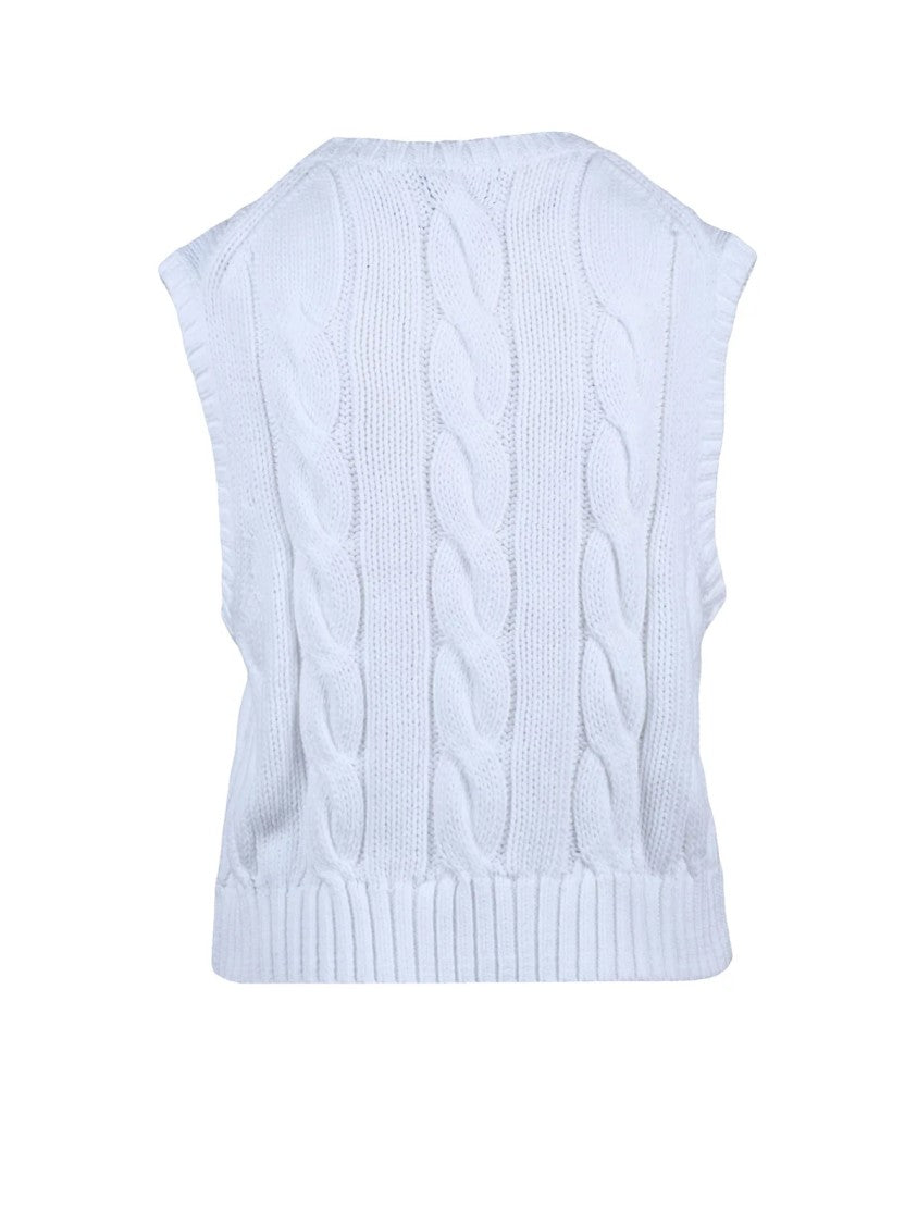 Polo Ralph Lauren White Cotton Vest