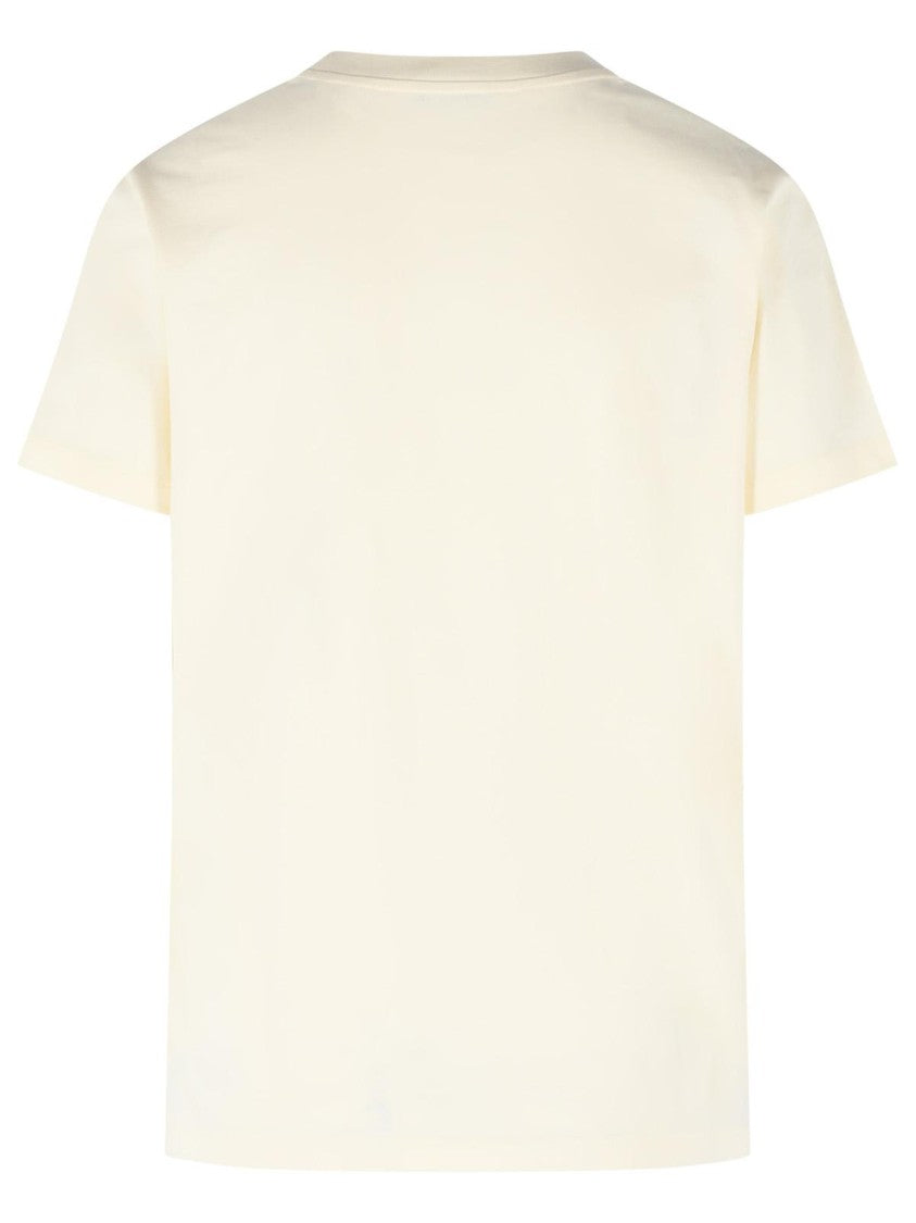 Moncler Ivory Cotton T-Shirt