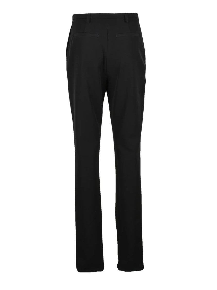 The Latest Straight-Leg Black Stretch Pants With Tailored Finish