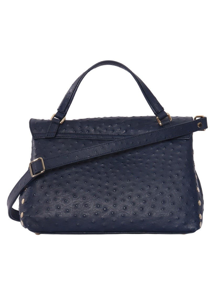 Zanellato Srl Blue Soffio Cactus Textured Shoulder Bag
