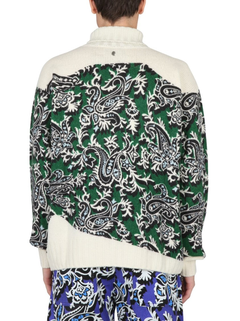 Etro Jersey With Logo And Paisley Print