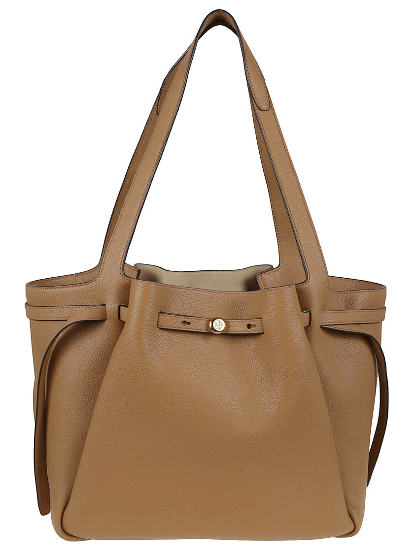 Tory Burch Sophisticated Cow Leather Shopper Bag