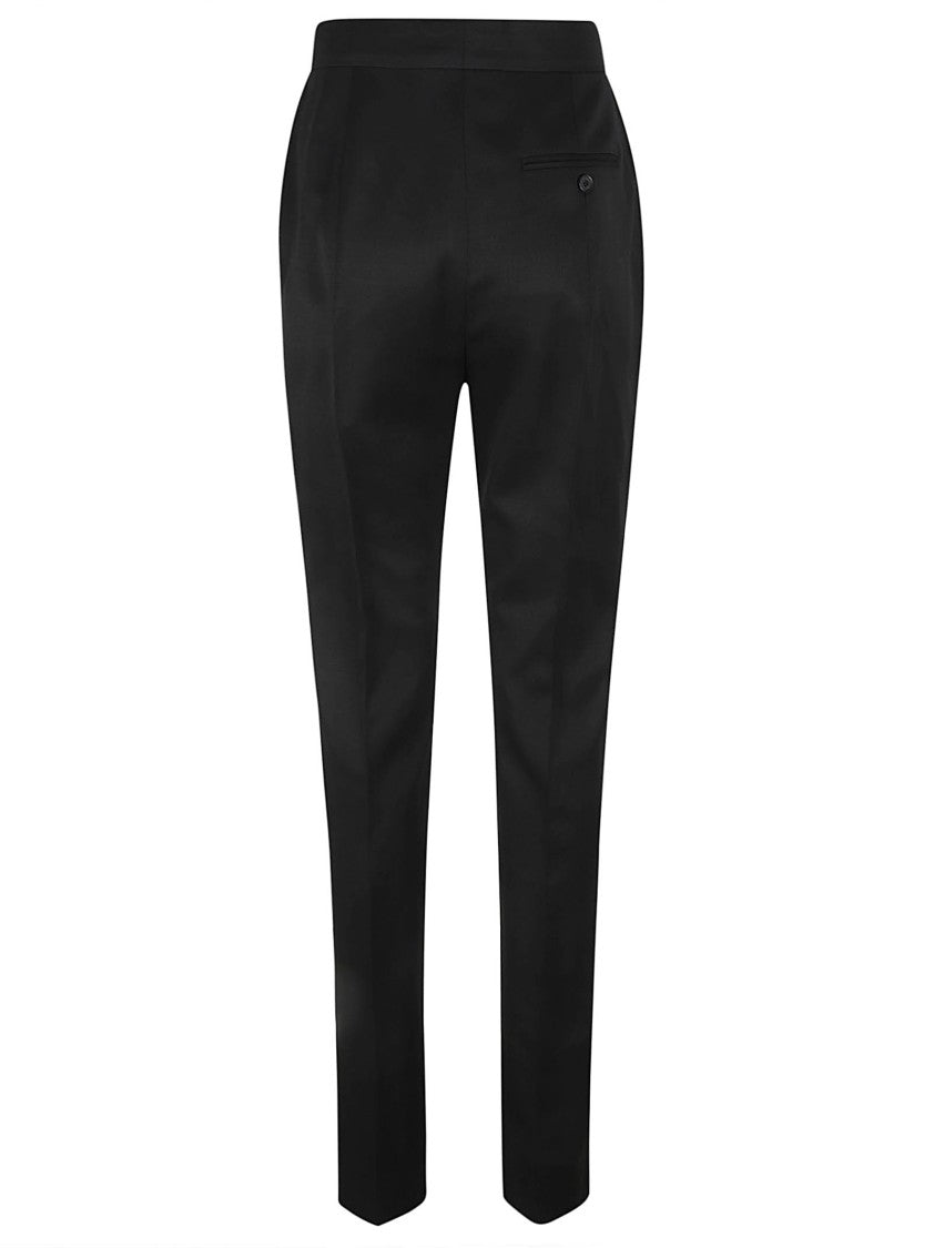 Alexander Mcqueen Tapered Black Tailored Trousers