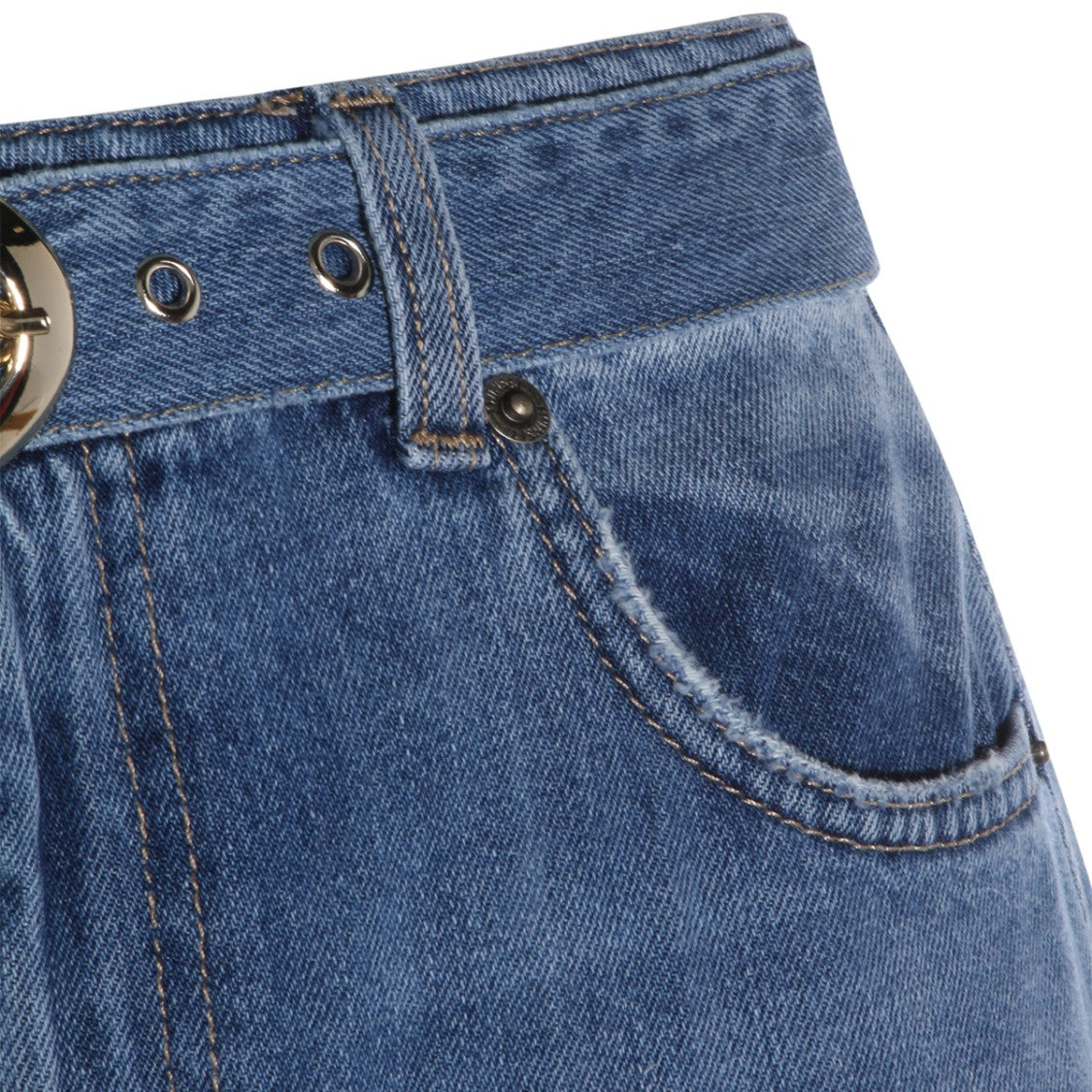 Twin-Set Light Denim Jeans With Classic Five-Pocket Design