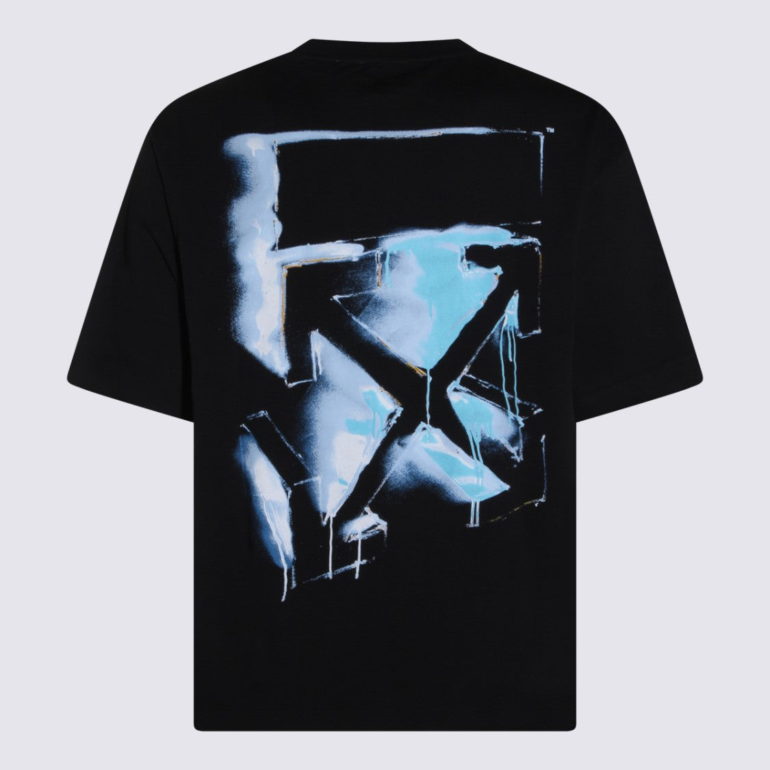 Off-White Black Cotton Logo T-Shirt