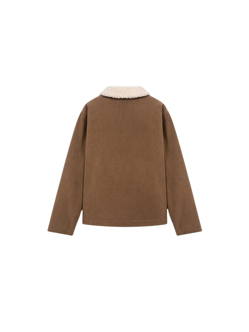 Pence Cesare Nutmeg Cotton Teddy Jacket
