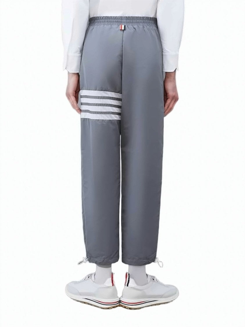 Thom Browne Relaxed Fit Grey Pants With Adjustable Features
