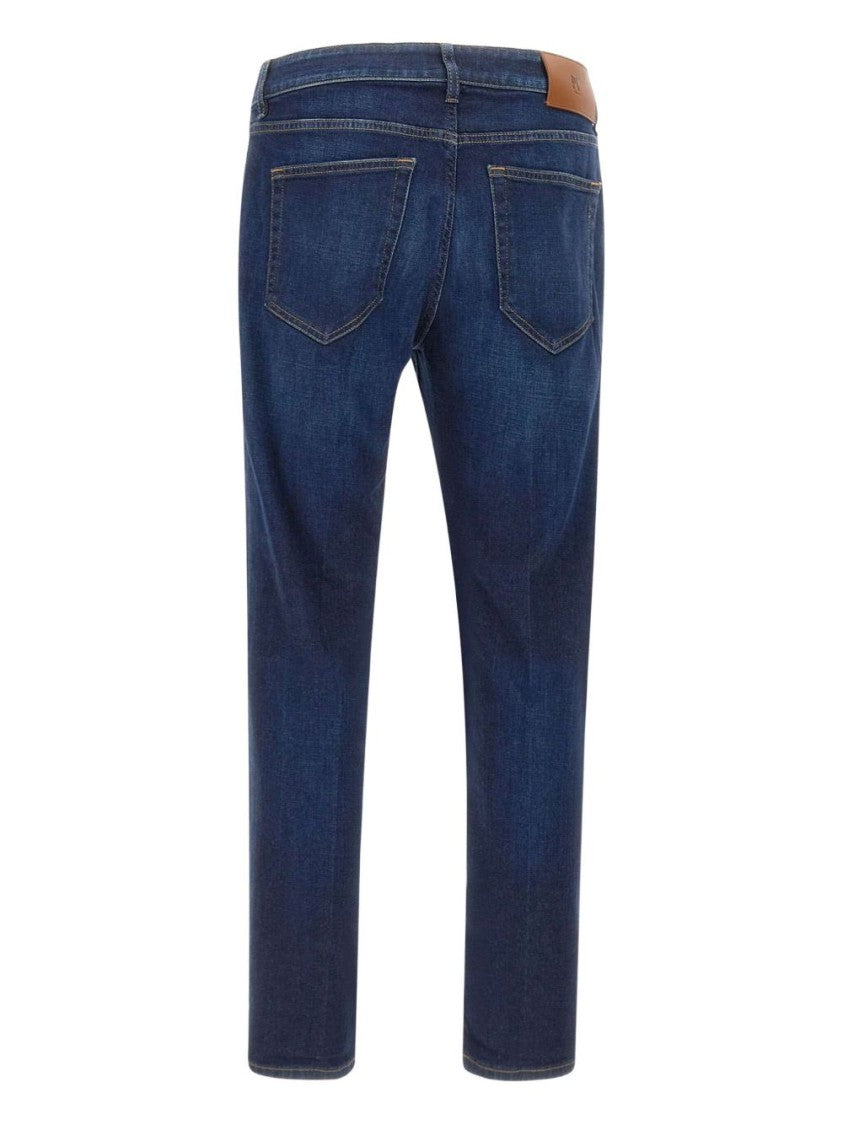 Pt Torino Classic Straight-Leg Denim Jeans With Mid-Rise Waist