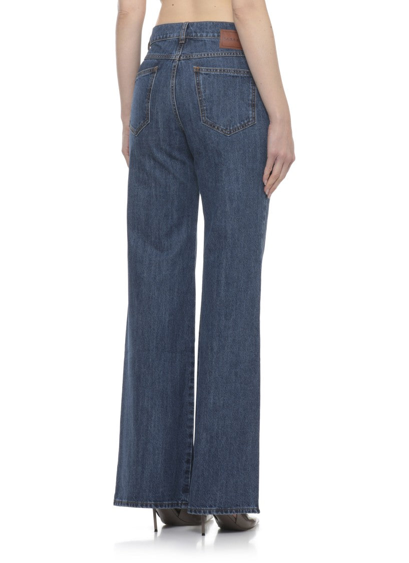Parosh Blue Cojin Cotton Jeans