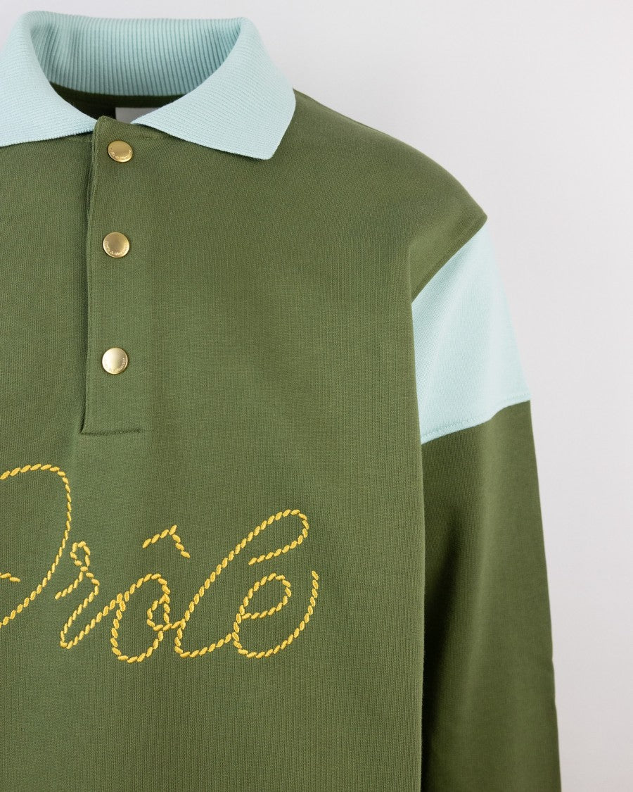 Drôle De Monsieur Drule Tresses Colorblock Polo Shirt