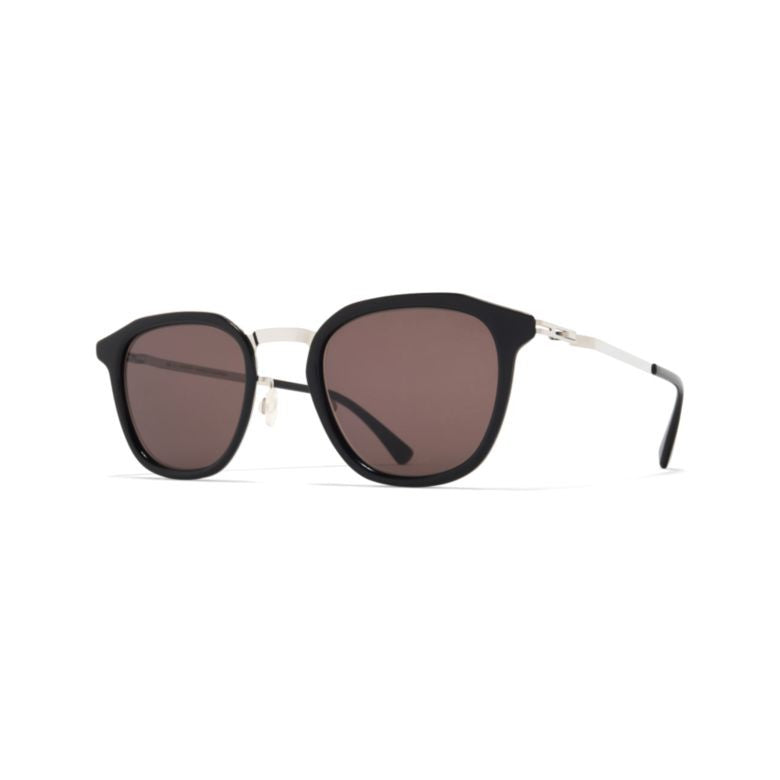 Mykita Black Pavi Acetate Round Sunglasses
