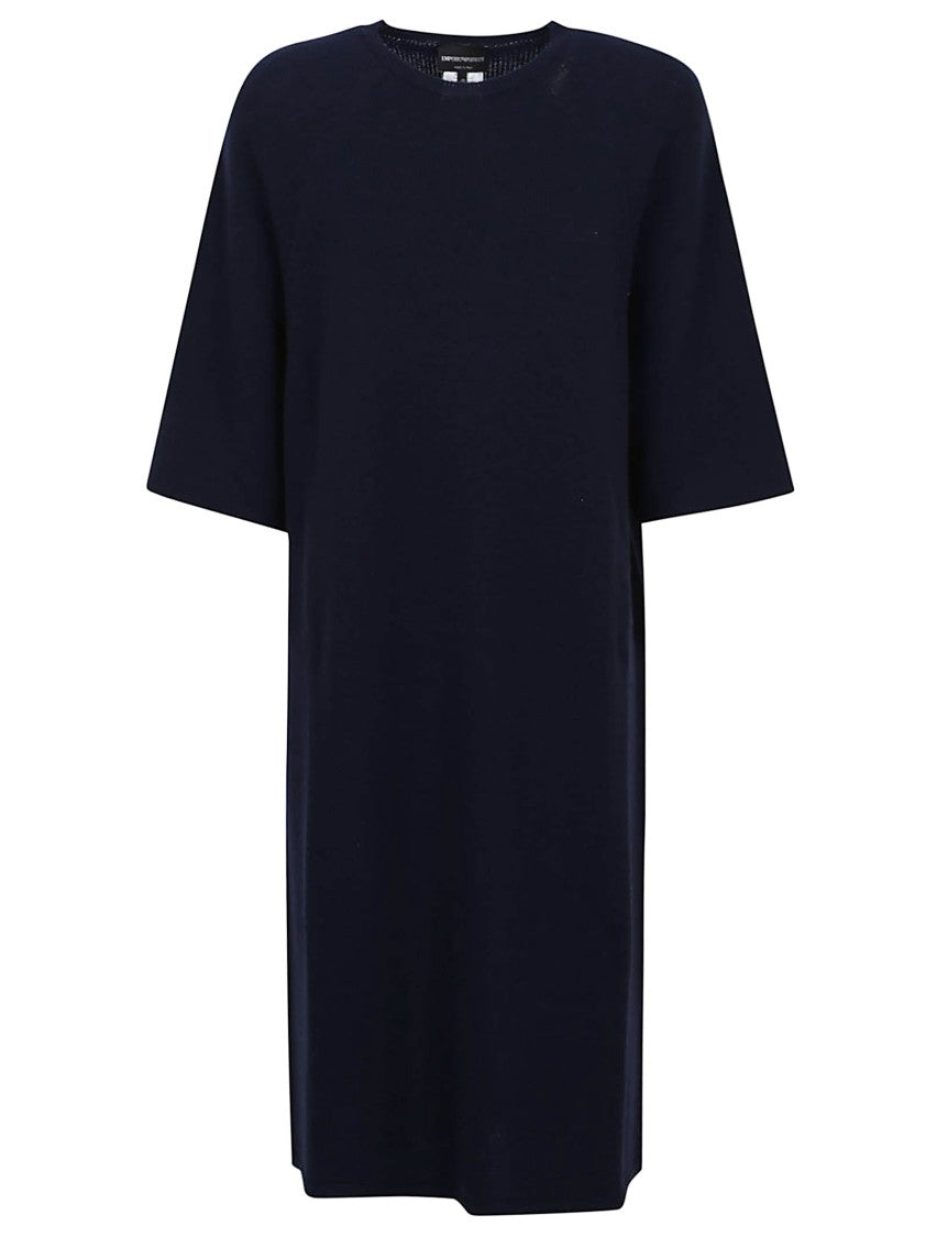 Emporio Armani Knee-Length Dress In Virgin Wool