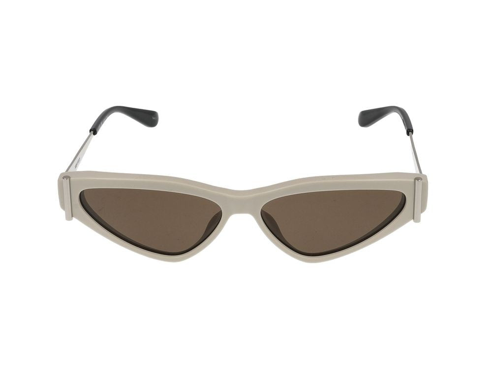 Alexander Mcqueen Sunglasses Am0493s 004 White Silver Brown 57/13/140