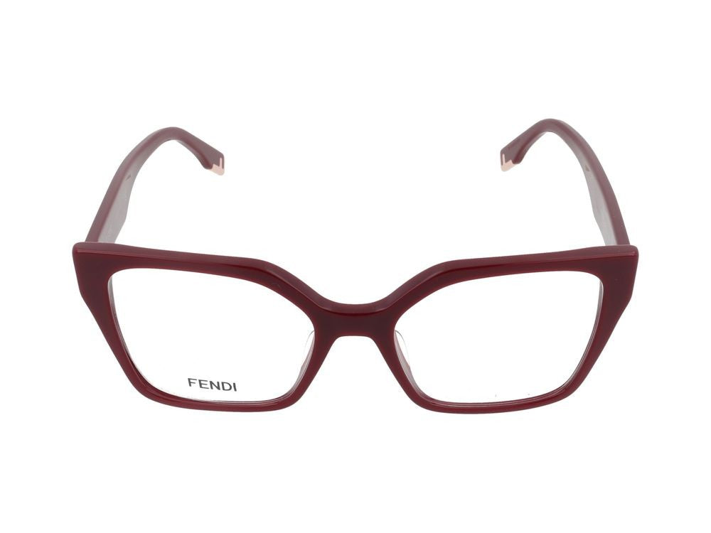 Maison Fendi Fe50002i Black Rectangular Frame Glasses