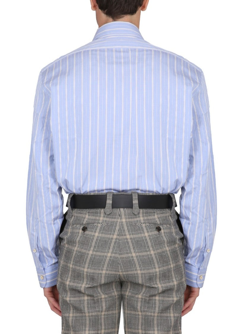Gucci Boxy Shirt With Pointed Collar And Button Closure