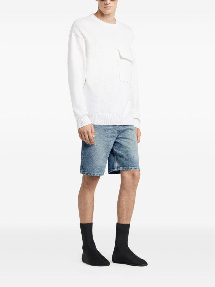 Courrèges Mid-Blue Denim Shorts