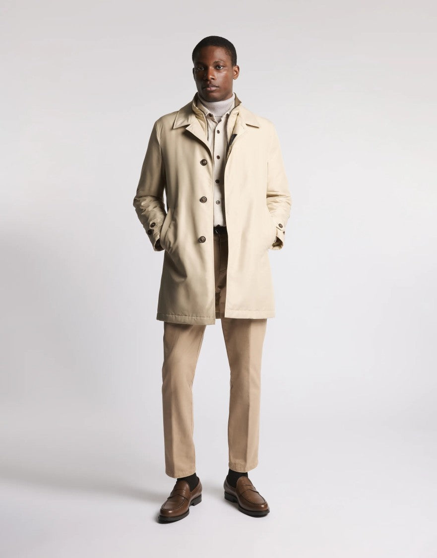 Fay Mid-Length Waterproof Casual Jacket With Design