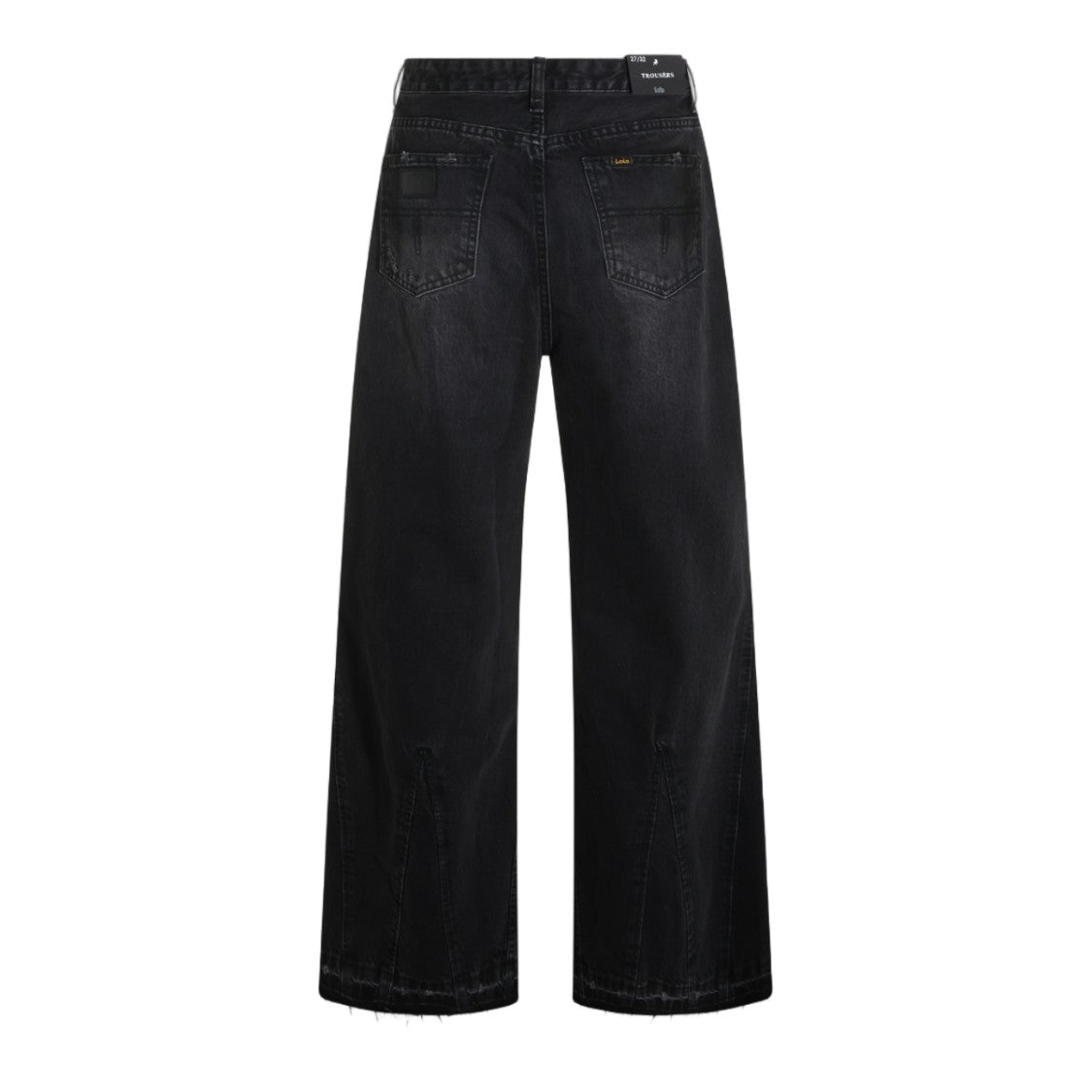 Lois Jeans High-Waisted Distressed Wide-Leg Jeans