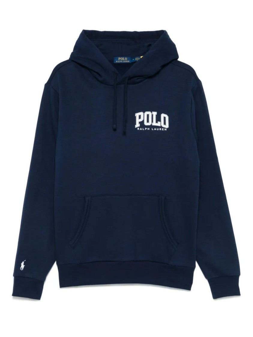 Polo Ralph Lauren Relaxed Fit Blue Sweatshirt With Classic Hood