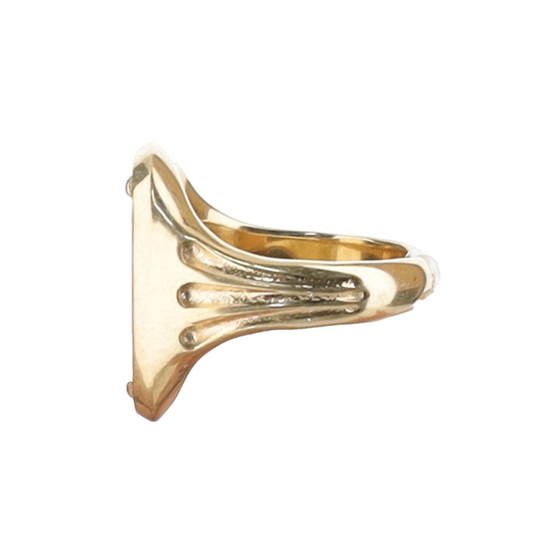 Chloé Multicolor Hummingbird Ceramic Brass Ring