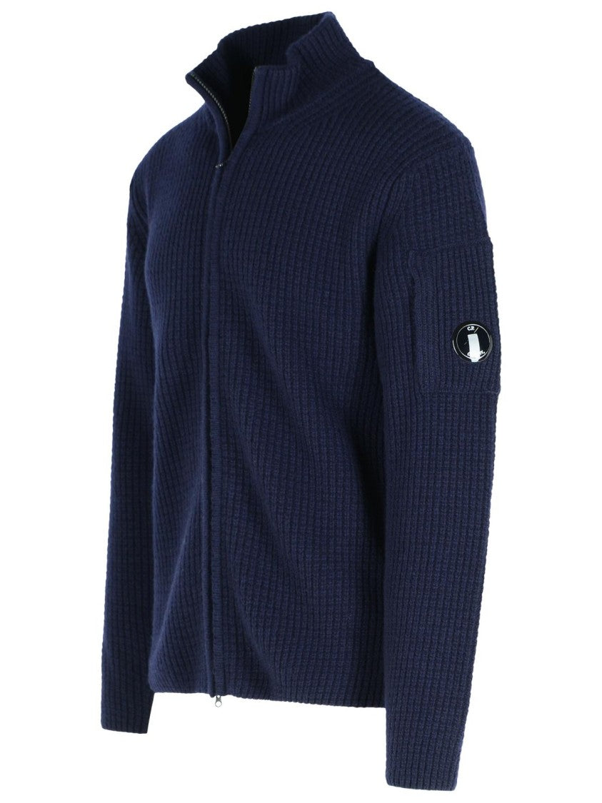 C.P. Company Navy Wool Blend Sweater