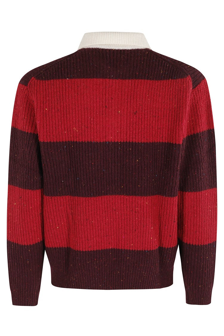Dunst Knit Rugby Sweater With Classic Collar