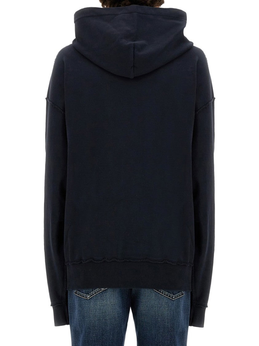 Dolce & Gabbana Sweatshirt With Navy Print