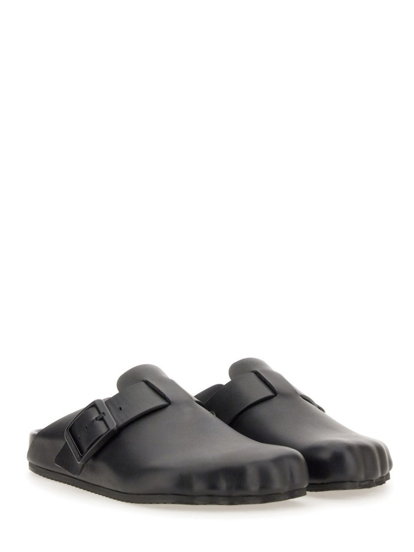 Balenciaga Brown Bovine Leather Flats With Refined Silhouette
