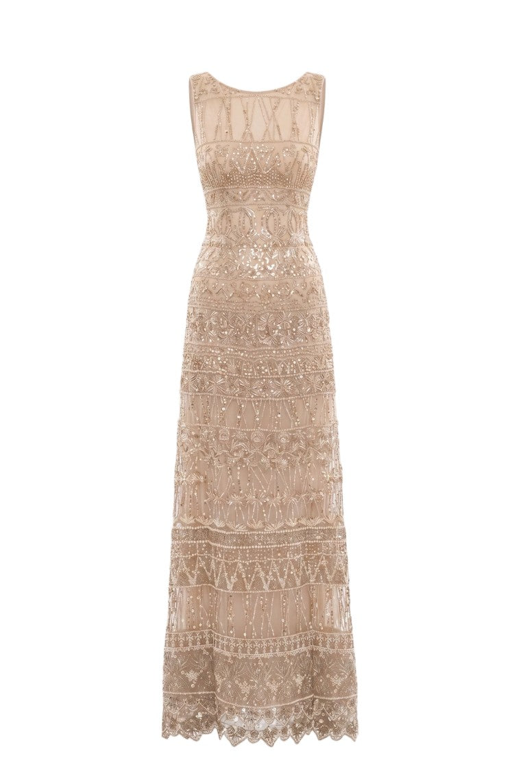 Saiid Kobeisy Embroidered Long Dress