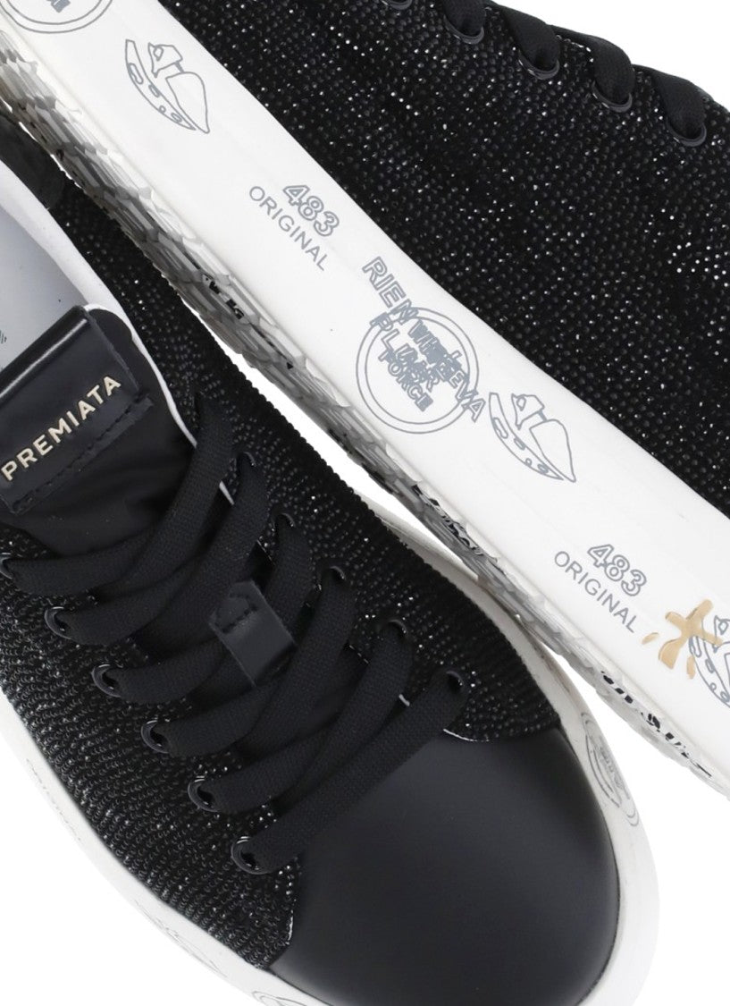 Premiata Black Belle 7813 Strass Sneakers