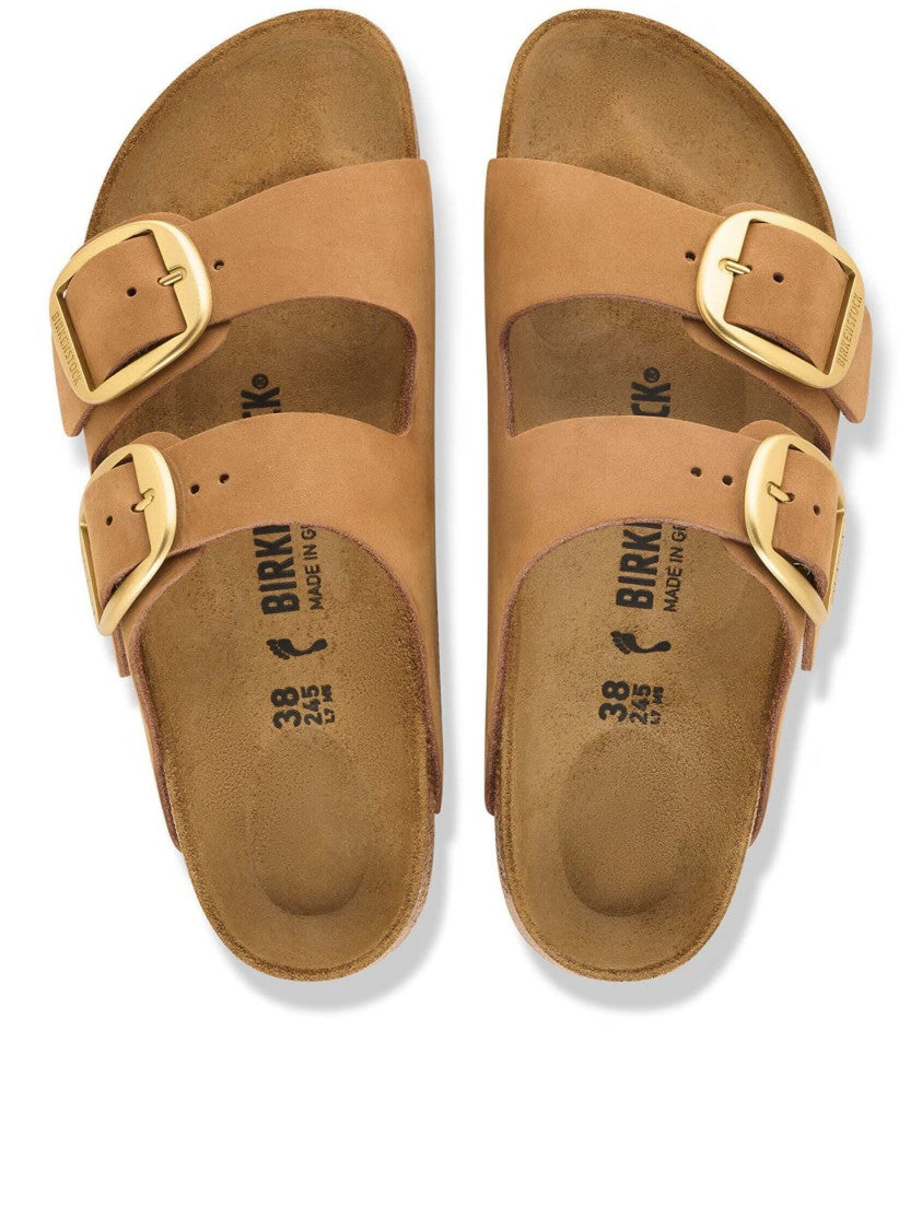 Birkenstock Adjustable Buckle Sandal With Contoured Cork Footbed