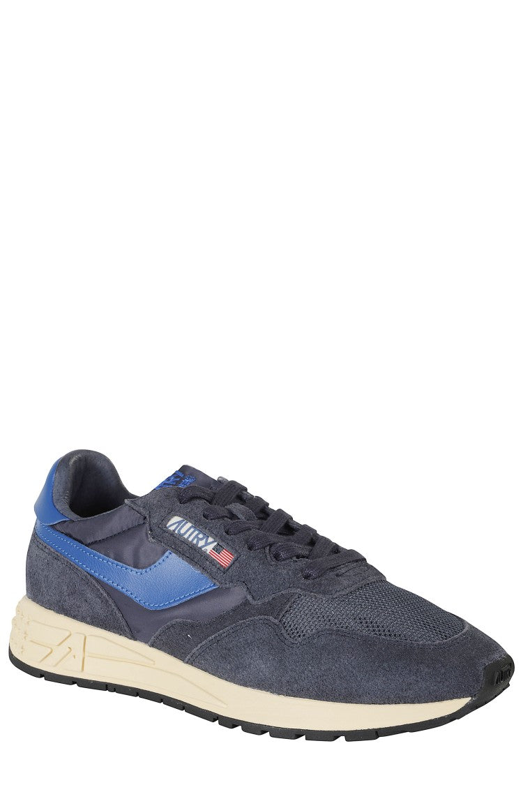 Autry Blue Reelwind Low Embossed Logo Nylon Sneakers