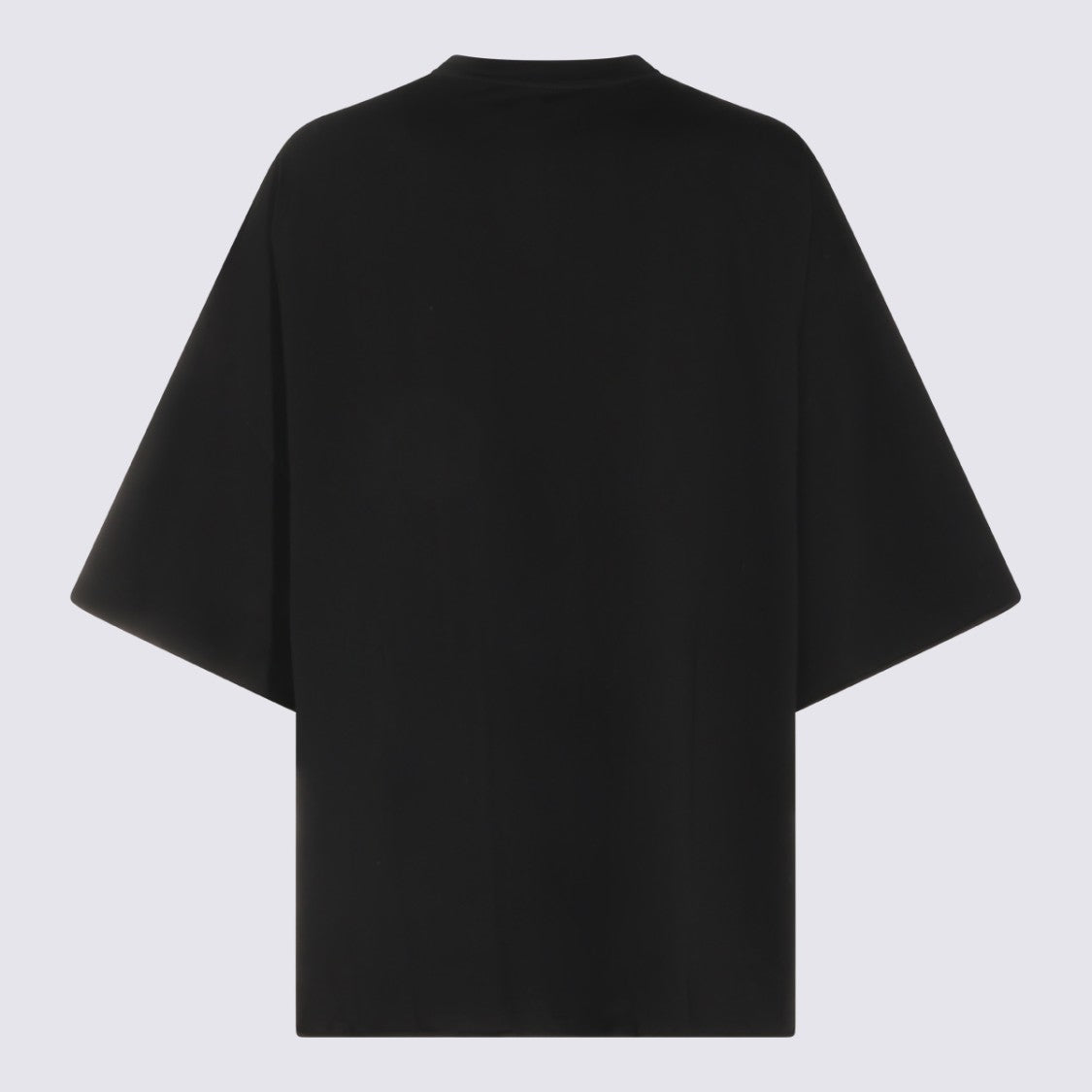 Rick Owens Oversized Black T-Shirt With Wide Elbow-Length Sleeves