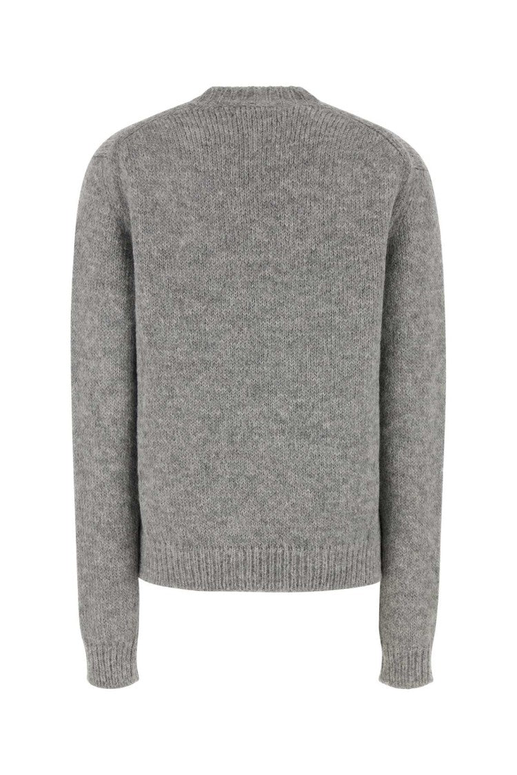 Jil Sander Grey Alpaca Blend Oversize Sweater
