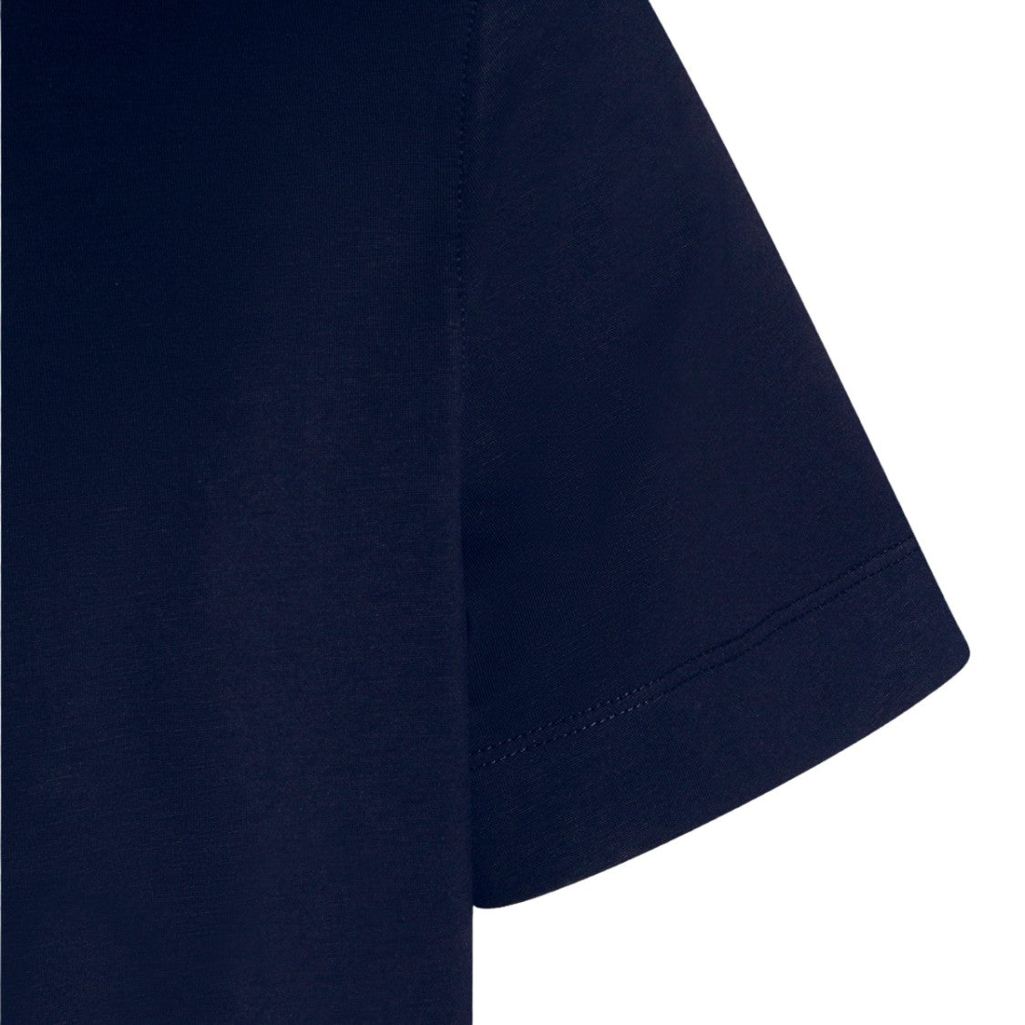 Zegna Short-Sleeve Crew Neck T-Shirt In Deep Blue