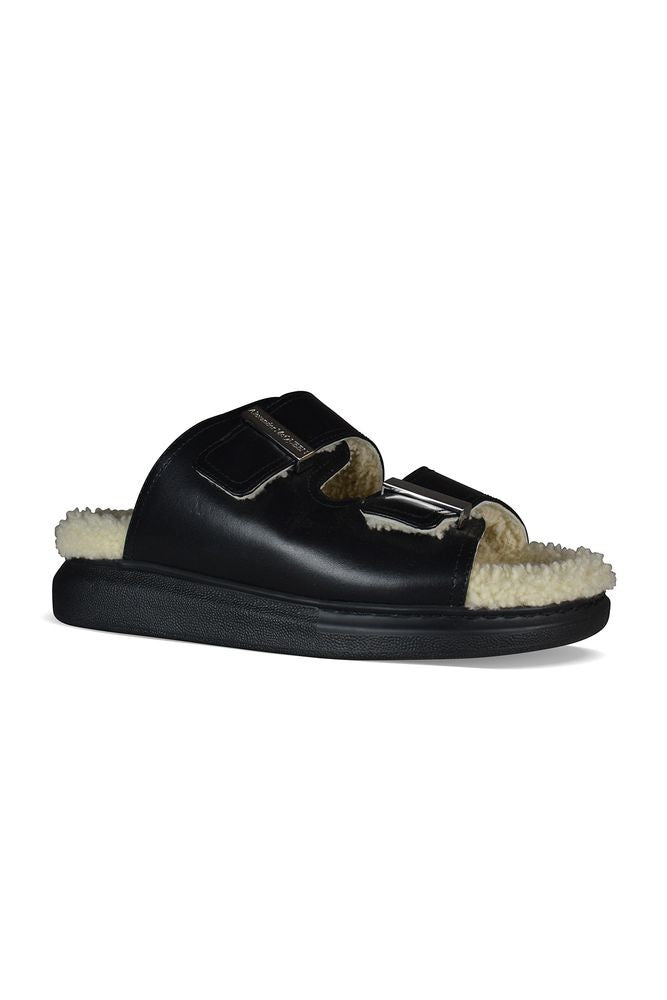 Alexander Mcqueen Shearling-Lined Slides